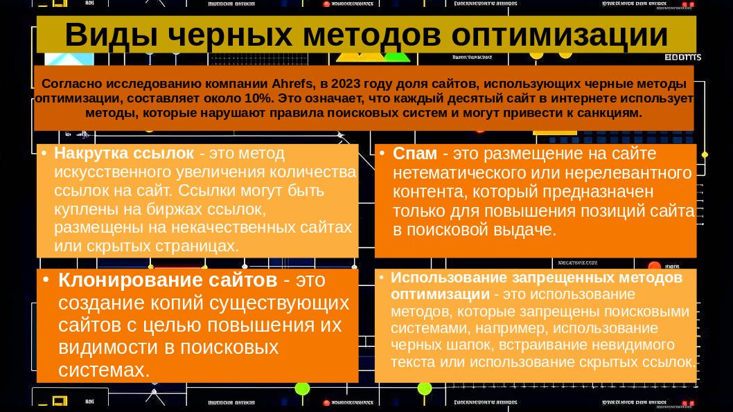 Черные методы SEO