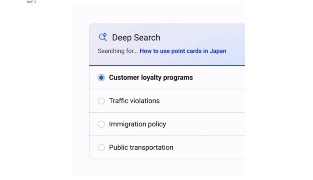 Как работает функция поиска Deep Search